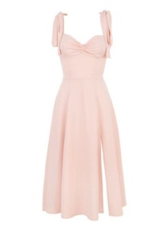 Generic Women's V-Neck Sleeveless Backless Split Midi Dress  - Image 1