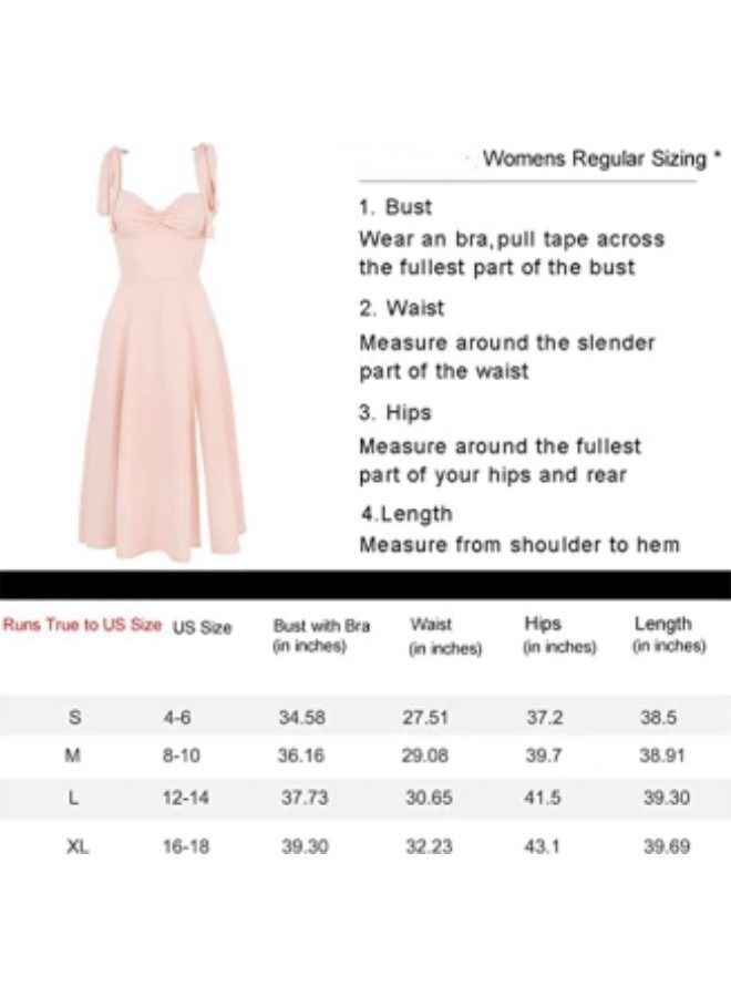 فستان نسائي متوسط الطول بفتحة رقبة على شكل V وبدون أكمام وظهر مكشوف - Image 4