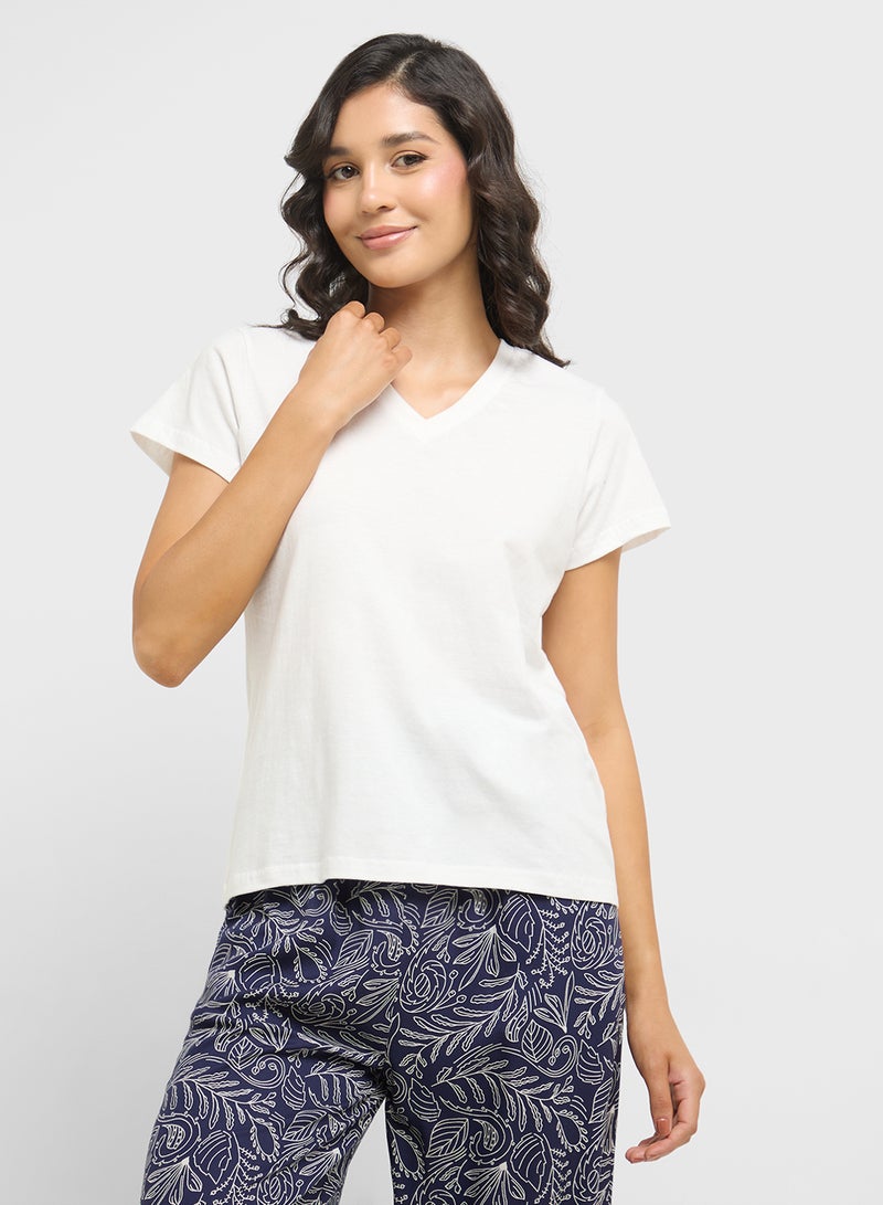 Ginger Cotton T-Shirt & Pyjama Set  - Image 3