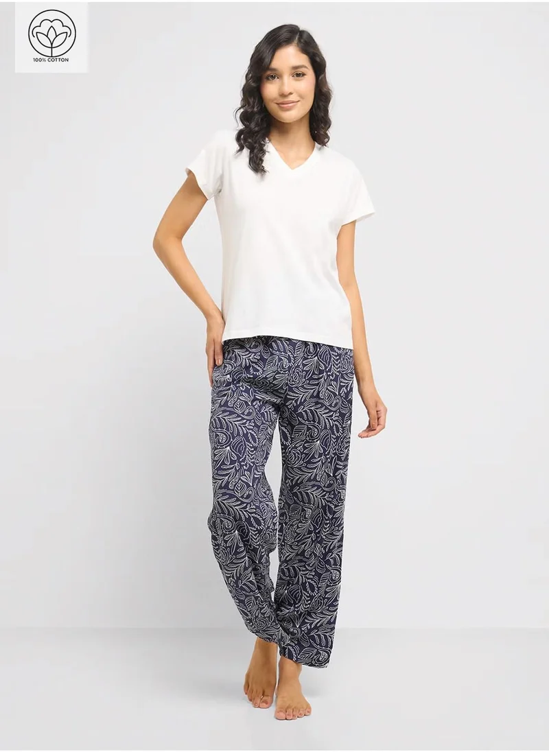 جينجر Cotton T-Shirt & Pyjama Set