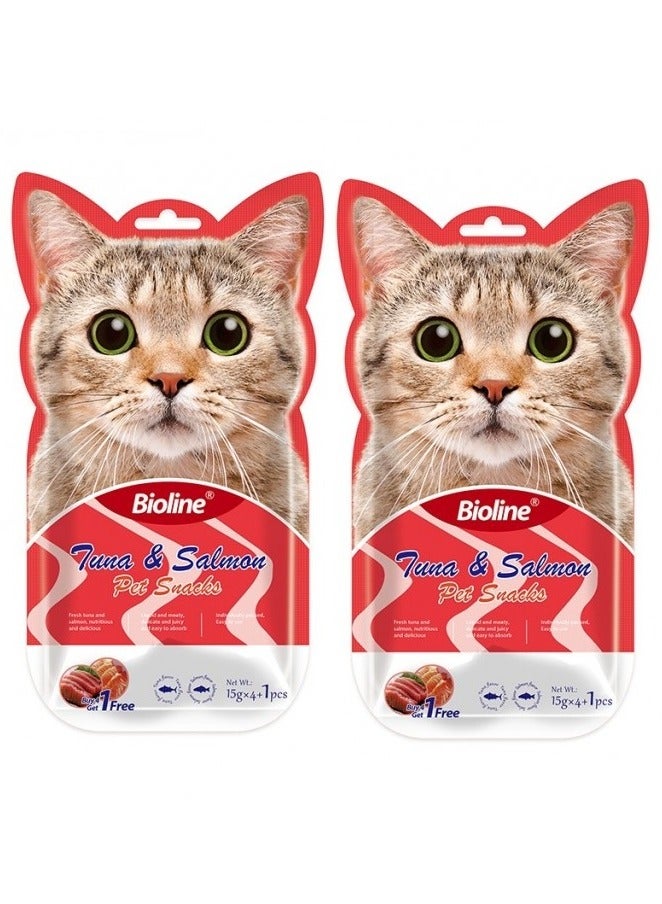 Bioline Tuna And Salmon Cat Treats 10X15g