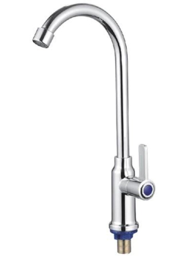 نوفيكس خلاط حوض المطبخ NOVEX NSBF-KS02-CH – تشطيب كروم | هيكل من النحاس المتين عالي التحمل | تحكم سلس بالرافعة | جودة علامة تجارية بريطانية - Image 1