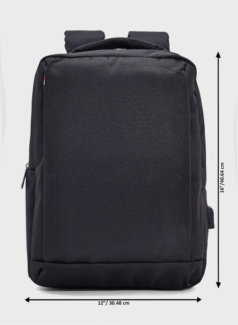 Seventy Five Casual Backpack With Usb Port
