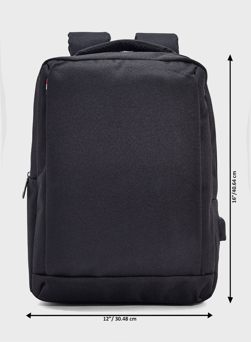 Casual Backpack With Usb Port