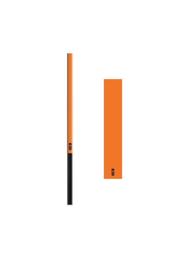 Bohning 7" Solid Wrap 7" Neon Orange Standard Arrow Wrap, 12Pk - Image 1