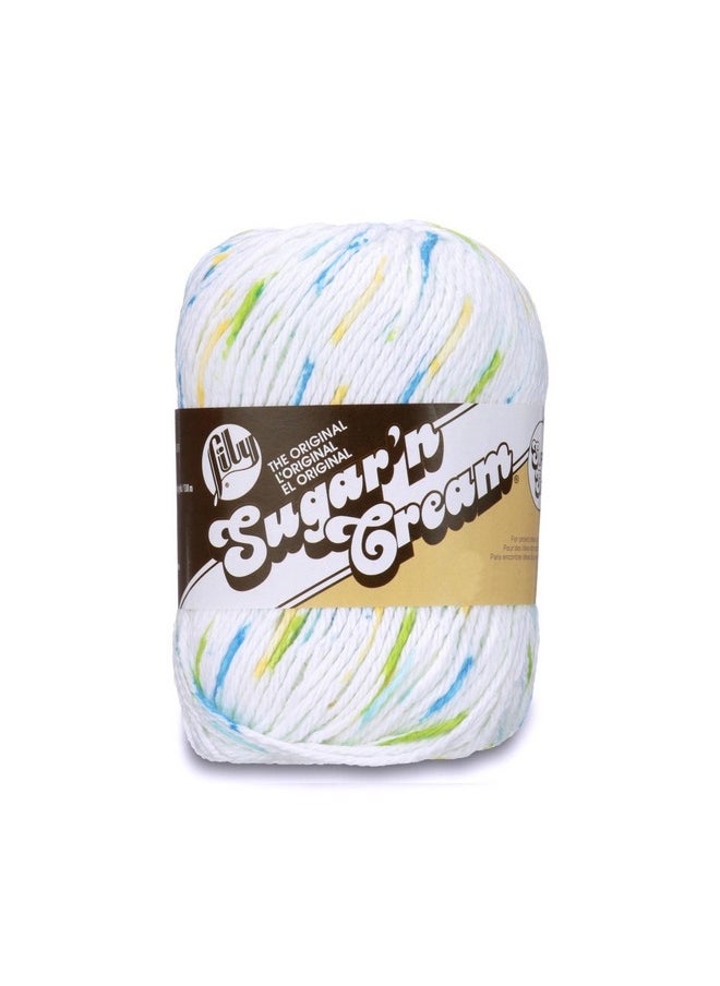 Lily Sugar'N Cream Super Size Ombres Yarn 3 Oz Summer Prints 1 Ball  - Image 1