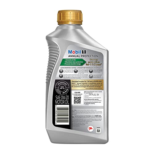 Mobil 1 Annual Protection 0W-20 Ultimate Full Synthetic Motor Oil, 1 Qt - Image 2