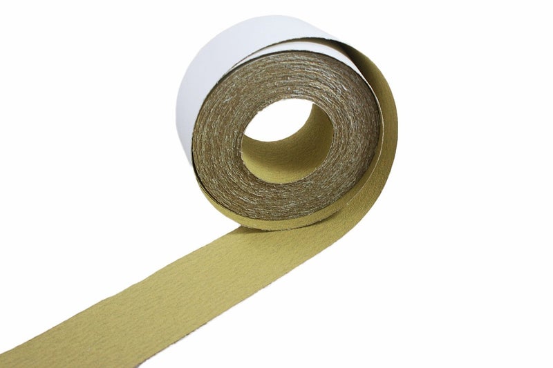 ABN Adhesive Sticky Back 80-Grit Sandpaper Roll 2-3/4in x 20 Yards Aluminum Oxide Golden Yellow Longboard Dura PSA - Image 4