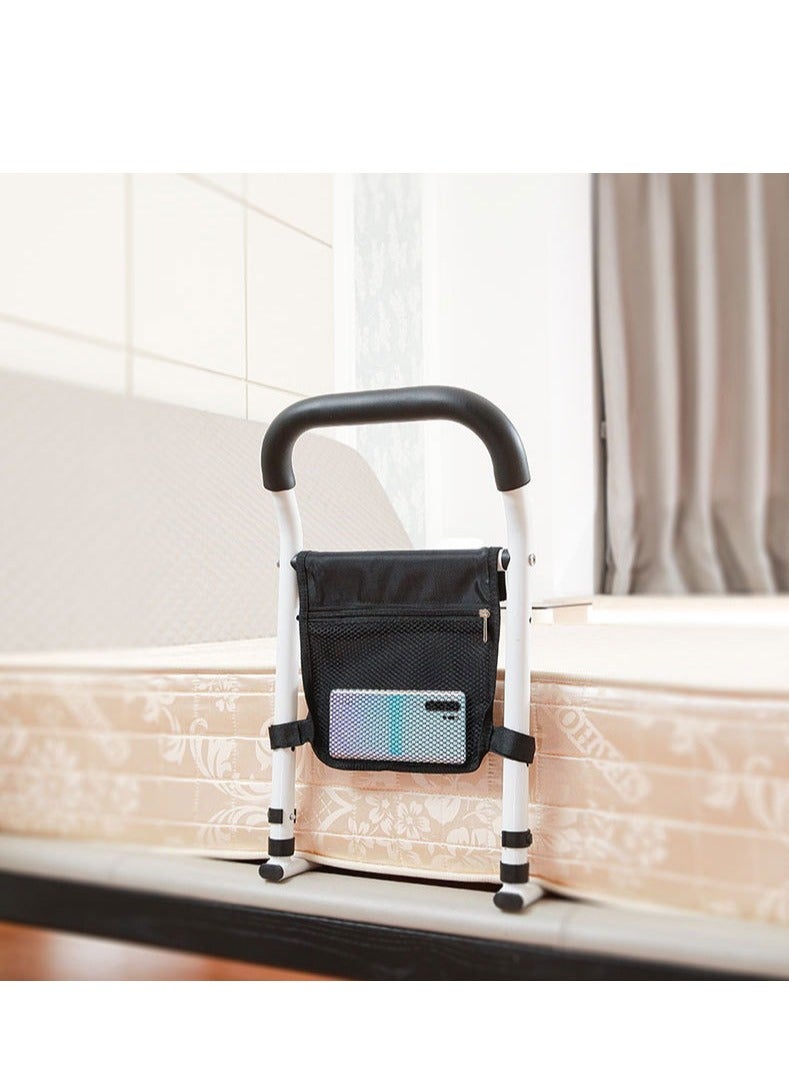 Bed Rails for Elderly Adults Safety with Non-Slip Ergonomic Heights Handle and Storage Pocket Assist Support Side Railings for Seniors Citizens Slides Under Mattressbed Cane Bed Guard Bed Handles Bars - Image 2