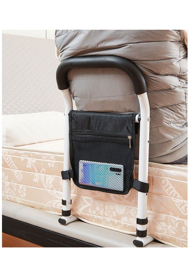 Bed Rails for Elderly Adults Safety with Non-Slip Ergonomic Heights Handle and Storage Pocket Assist Support Side Railings for Seniors Citizens Slides Under Mattressbed Cane Bed Guard Bed Handles Bars - Image 3