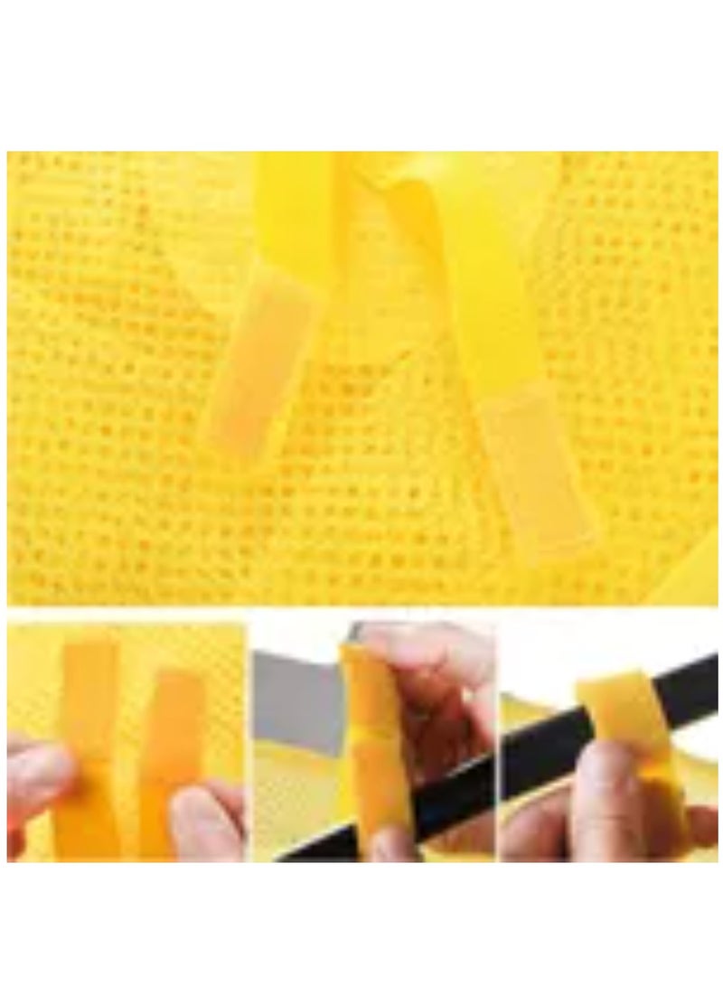 Foldable Hanging Storage Net 4 Layers Hanging Stuffed Animal Toys Storage Hammock Storage Bags Space Saving  - Image 5