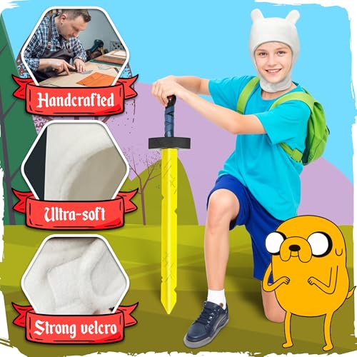 Zadin Adventure-Time Merch, Finn Hat, Fionna Finn the Human Costume Cosplay, White Bunny Hat, Fiona and Cake Toys Merchandise (White) - Image 4