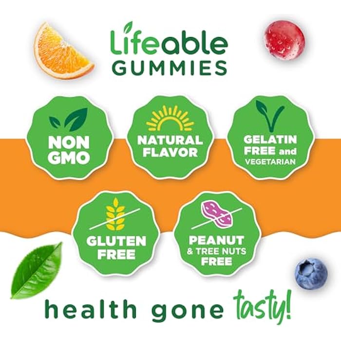 Lifeable Magnesium Gummies for Adults | 900mg Magnesium Citrate Gummies | Vegan Magnesium | for Men and Women | 90 Count - Image 4