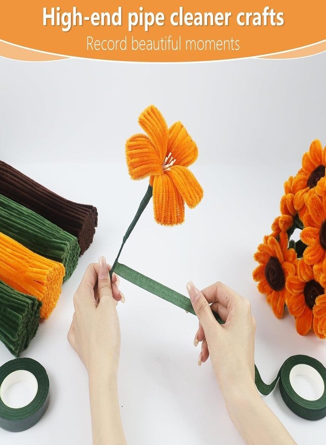 3A Featuretail Pipe Cleaners Chenille Stems - Fuzzy Sticks for DIY Flower Making, Arts and Crafts Supplies, School Projects & Home Decor (3shades-brown, Total 150Pcs) - Image 5