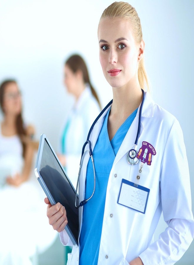 Dunzoom مجموعة دانزوم المكونة من 12 قطعة من بكرات شارات التمريض المضحكة، مزودة بمشبك قابل للسحب لبطاقة هوية الاسم، حامل شارات تمريض لطيف، ملحقات عمل للممرضات المسجلات، وطلاب كليات التمريض، والمعلمين، والأطباء، والرجال والنساء، ومستلزمات مكتبية كهدية. - Image 5
