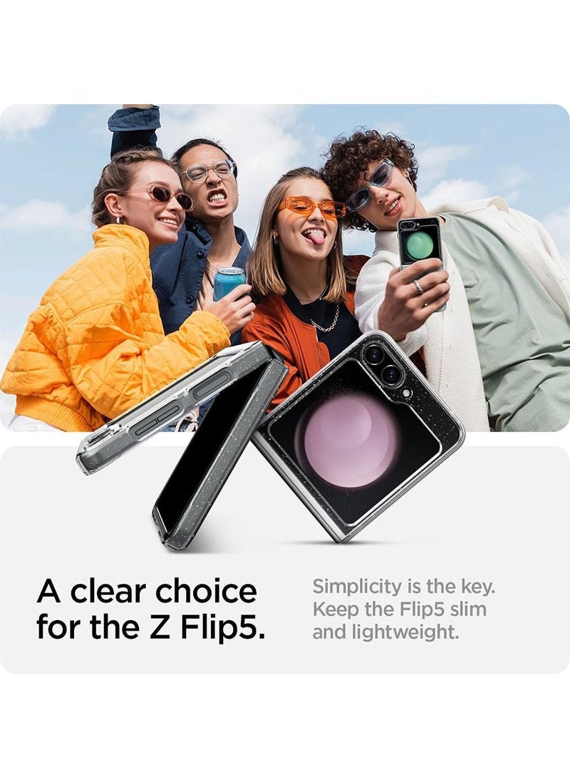 Spigen Air Skin Glitter Samsung Galaxy Flip 5 Case Cover (2023) - Crystal Quartz - Image 3