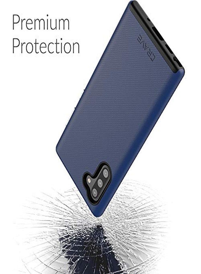 كريف جراب Crave Note 10، جراب حماية مزدوج لهاتف سامسونج جالاكسي نوت 10 - أزرق داكن - Image 4