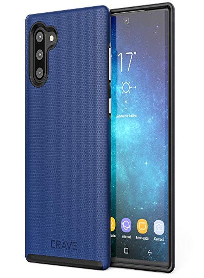 كريف جراب Crave Note 10، جراب حماية مزدوج لهاتف سامسونج جالاكسي نوت 10 - أزرق داكن - Image 1