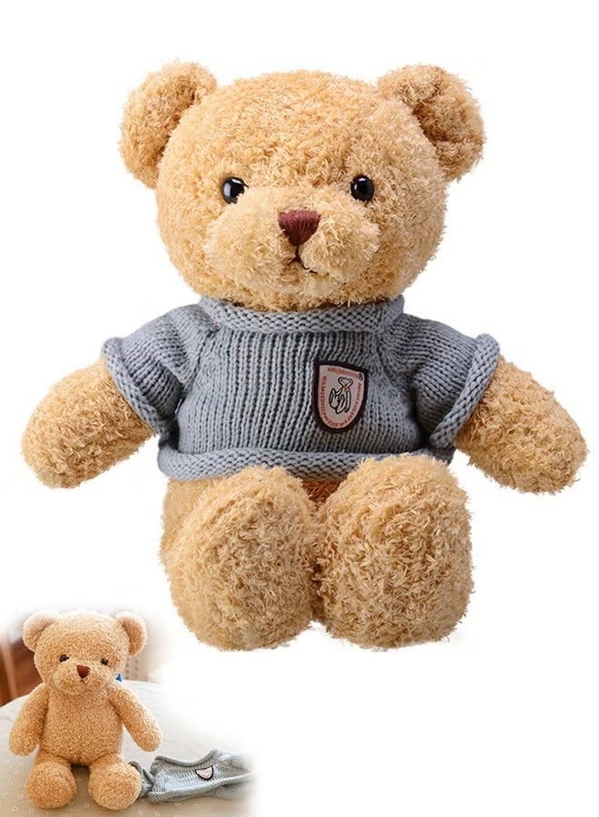 30CM Teddy Bear Stuffed Animal Plush Bear with Sweater, Lovely Plushies for Animal Themed Parties, Children's Companion Toy  - Image 1