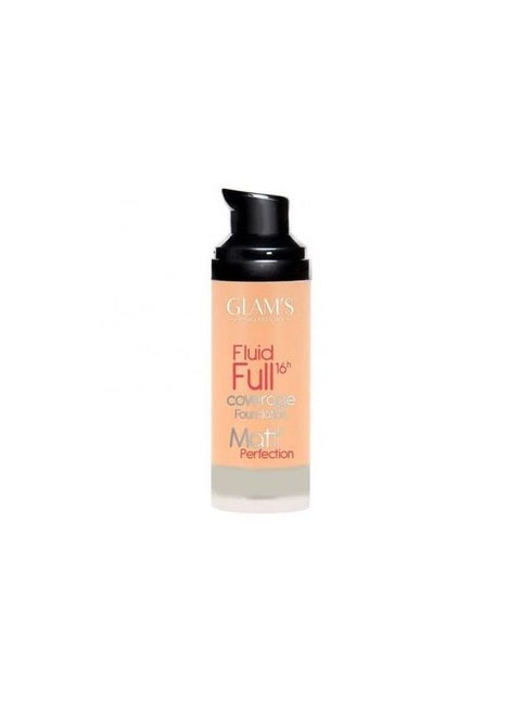 Glams Fluid Full16h - Coverage Foundation - Matte Perfection - 222 Nuod - 30ml