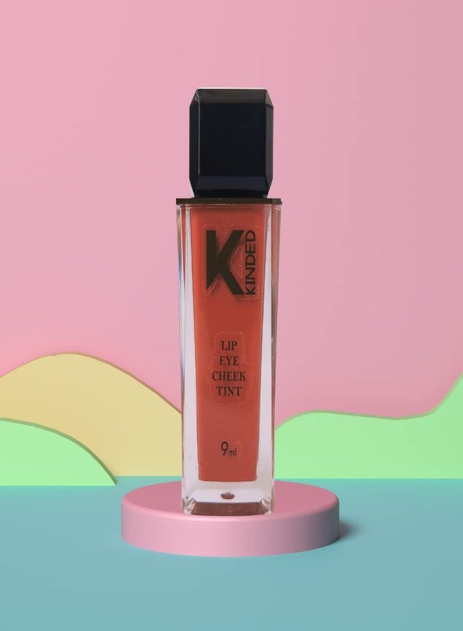 KINDED Lip Eye and Cheek Tint Combo for Women Girls Longlasting Moisturizing Vitamin E Liquid Lip Colour Lipstick Eyeshadow Blush (Matte Finish, Rust Crust & Choco Brown, 9 ml each) - Image 3
