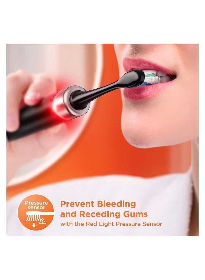 Bitvae Bluetooth Electric Toothbrush with Pressure Sensor and 8 Brush Heads 5 Modes Ultrasonic Rechargeable Soft Bristle 4 Hr Charge Lasts 100 Days - Image 4