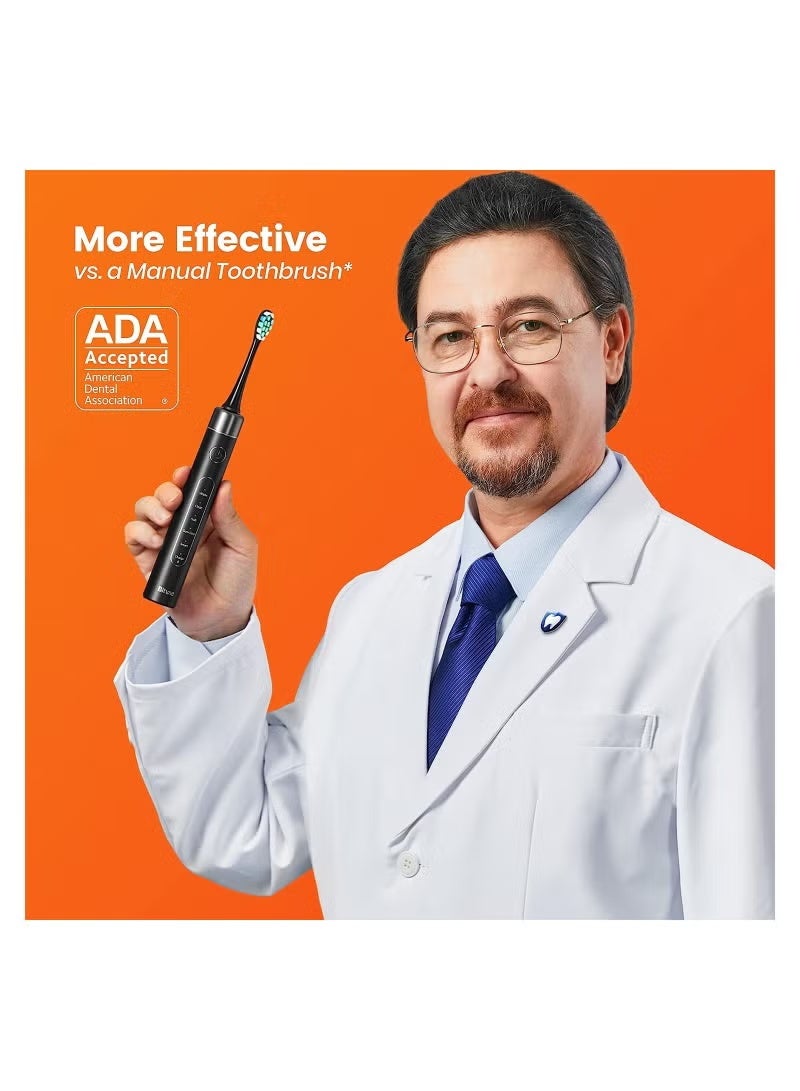 Bitvae Bluetooth Electric Toothbrush with Pressure Sensor and 8 Brush Heads 5 Modes Ultrasonic Rechargeable Soft Bristle 4 Hr Charge Lasts 100 Days - Image 2