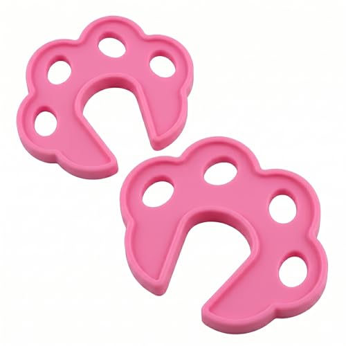 Safe-O-Kid 2 Pcs Silicone Door Stopper for Baby Safety, Door Slam Stopper Made with 100% Pure Silicone, BPA Free, Finger Pinch Door Guard for Kids & Pet or Child from Getting Locked in Room - Pink - Image 1