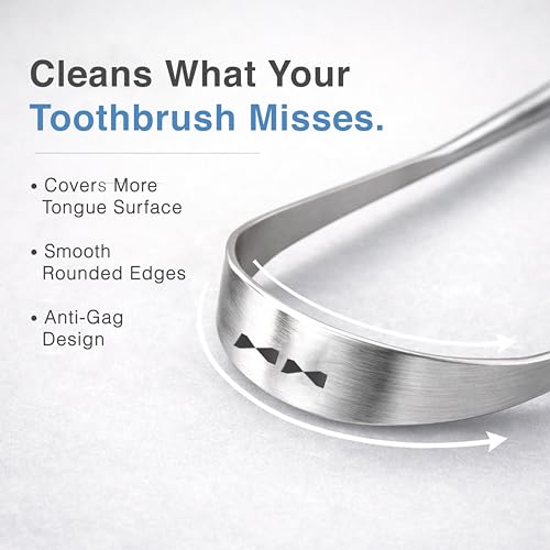Pink Woolf Stainless Steel Tongue Cleaner for Adults | Premium Tongue Scraper with Unique Identification Mark | Rust-Resistant Oral Care Tool | Pack of 2 with Travel Case - Image 4