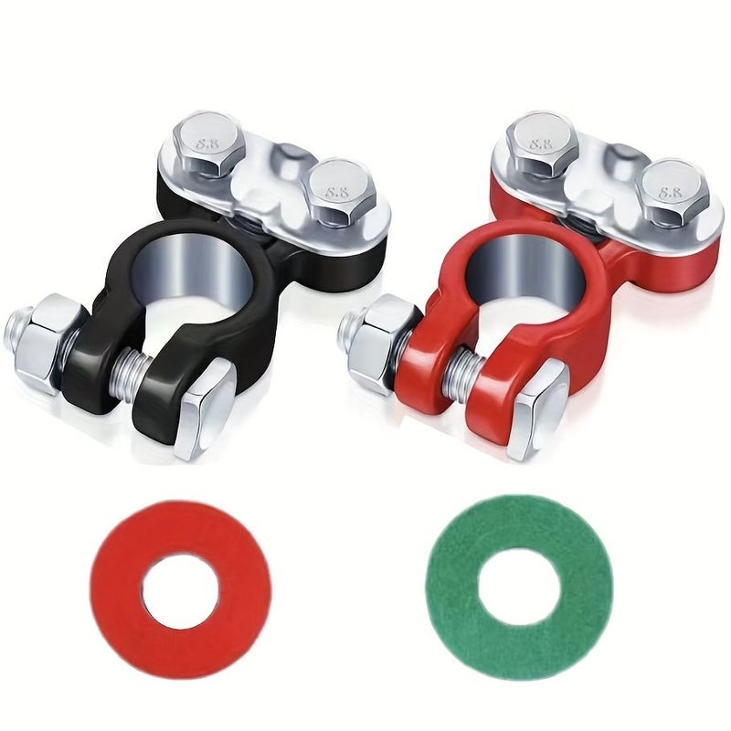 4pcs Red And Black Anti Corrosion Battery Terminal Connector Adjustable Car Auto Parts - Image 5