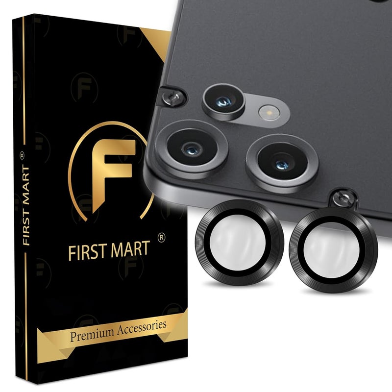 FIRST MART Camera Lens Protectors for Nothing CMF 2 Pro (6.77 Inches) Tough HD Individual Aluminum Alloy Lens Ring Cover, Scratch Resistant, Thin Lens Protection| Black, 1 Pack - Image 1