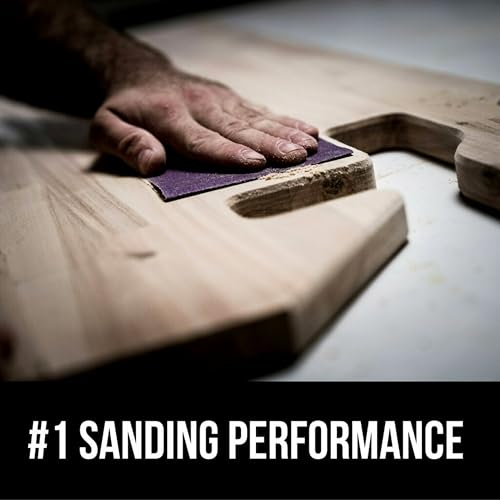 3M Pro Grade No-Slip Grip Sandpaper, 80 Grit – Durable C-Weight Backing, Anti-Clog Coating, 9 x 11 Inch Sheets (3-Pack) - Image 4