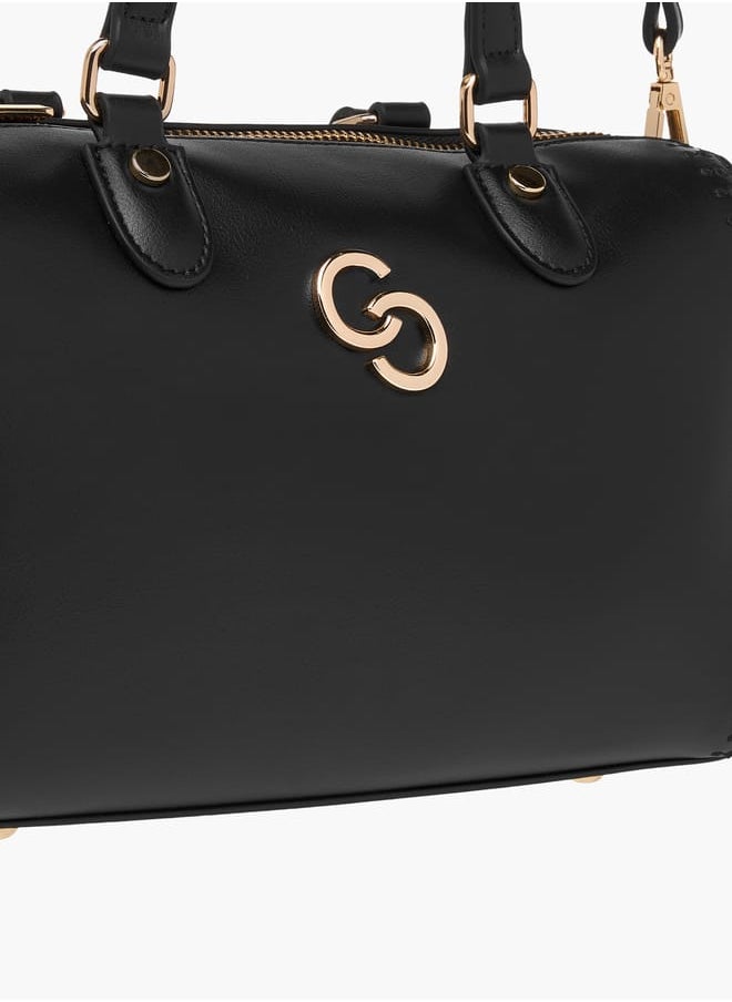Celeste Solid Tote Bag with Handles and Zip Closure  - Image 4
