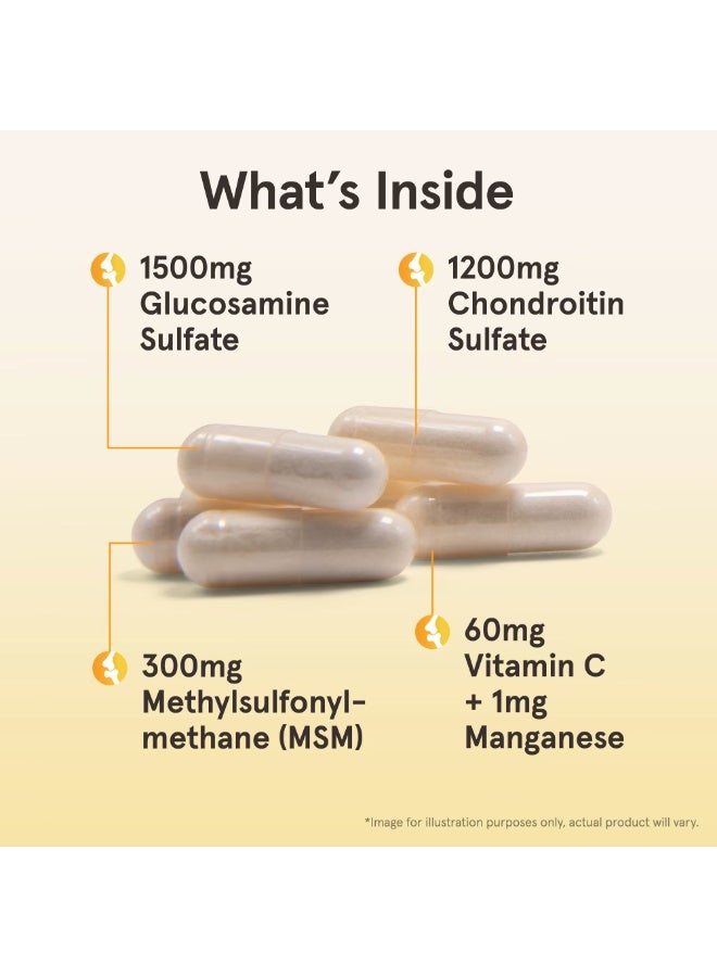 جارو فورملاز جارو فورميولا، جلوكوزامين + كوندرويتين + MSM، 120 كبسولة - Image 3