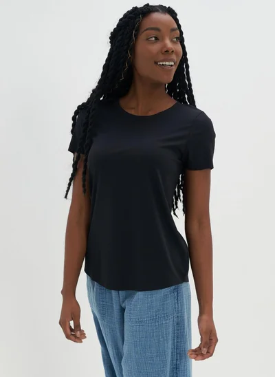Aerie Round Neck Crop T-Shirt