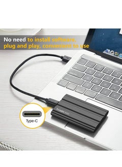 Arabest External Hard Drive, External Portable SSD, Computer Hard Drives, Ultra Slim USB 3.1 Type-C with USB-A, Easy to Carry Black  - Image 3