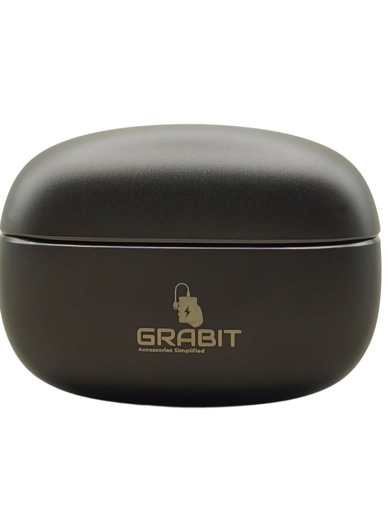 GRABIT - GRABIT True Wireless Earbuds in metal with Premium Sound & Durability enjoy rich bass and clear audio with 13mm drivers in a sleek metal case. Get 6-hour playtime, fast 1.5-2 hour charging - Image 1