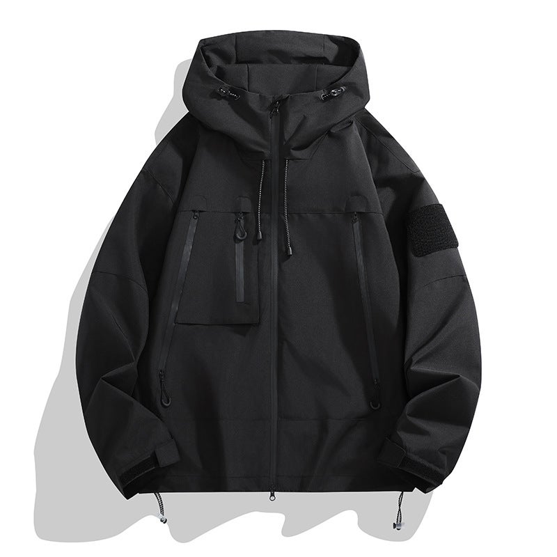 Outdoor Jacket Men'S Windproof Waterproof Mountain Style Rushforward Clothing Workwear Hooded Jacket Couple'S Fishing Mountaineering Suit - Image 4