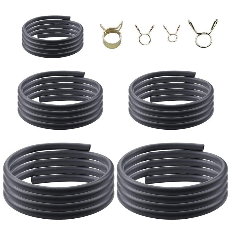 AloneGoer 3 Feet 18 316 022 14 516 ID Fuel Line Gas Tube Hose Compatible with Kawasaki EZGO Snowmobile Lawn Mowers Tractors Bike Scooter ATV Golf Cart Motorcycle w 40PCS Clips