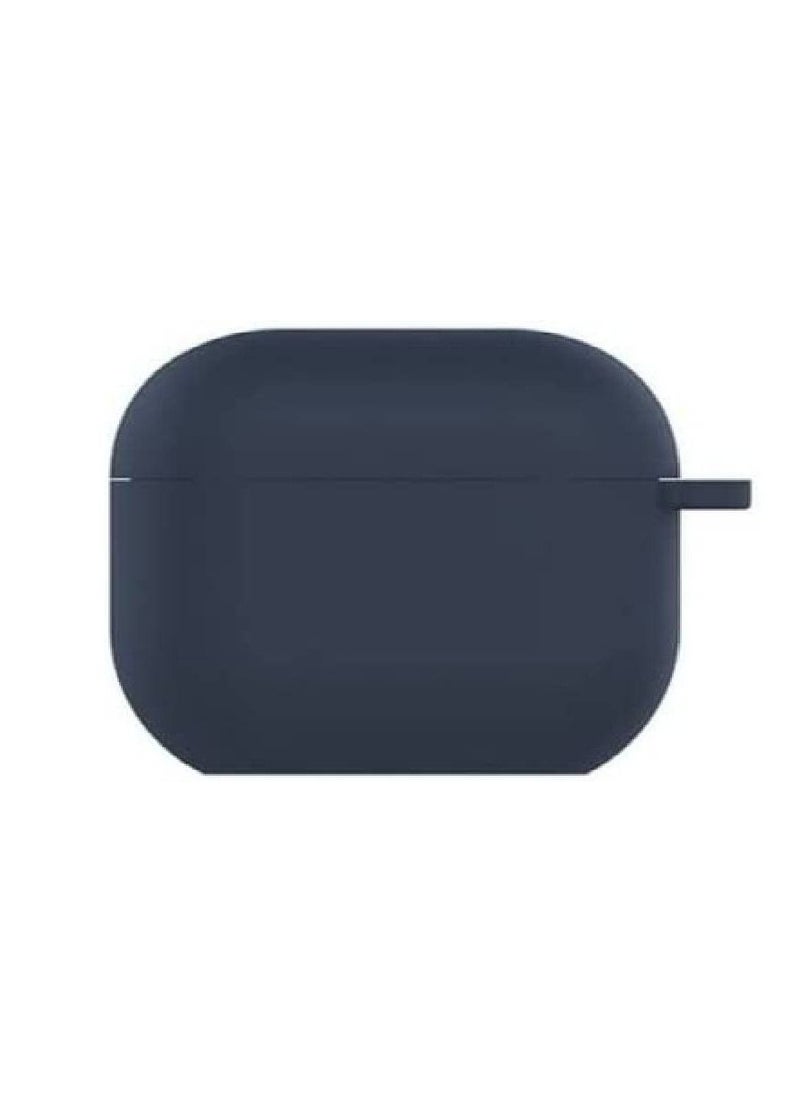 Generic - Protective Case Skin Cover with Keychain and Lock for Apple Airpods 3 Case Women Men Blue - Image 1