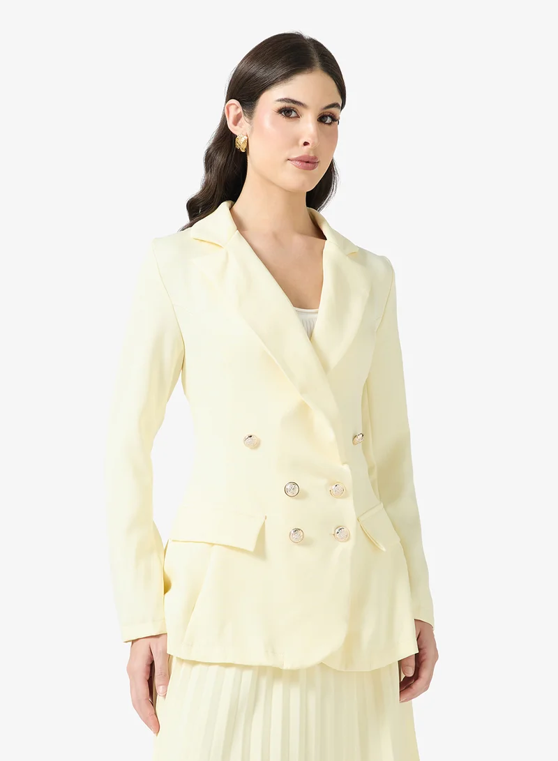 ELLA  Blazer With Pleated Skirt Set for Women | Best Price UAE