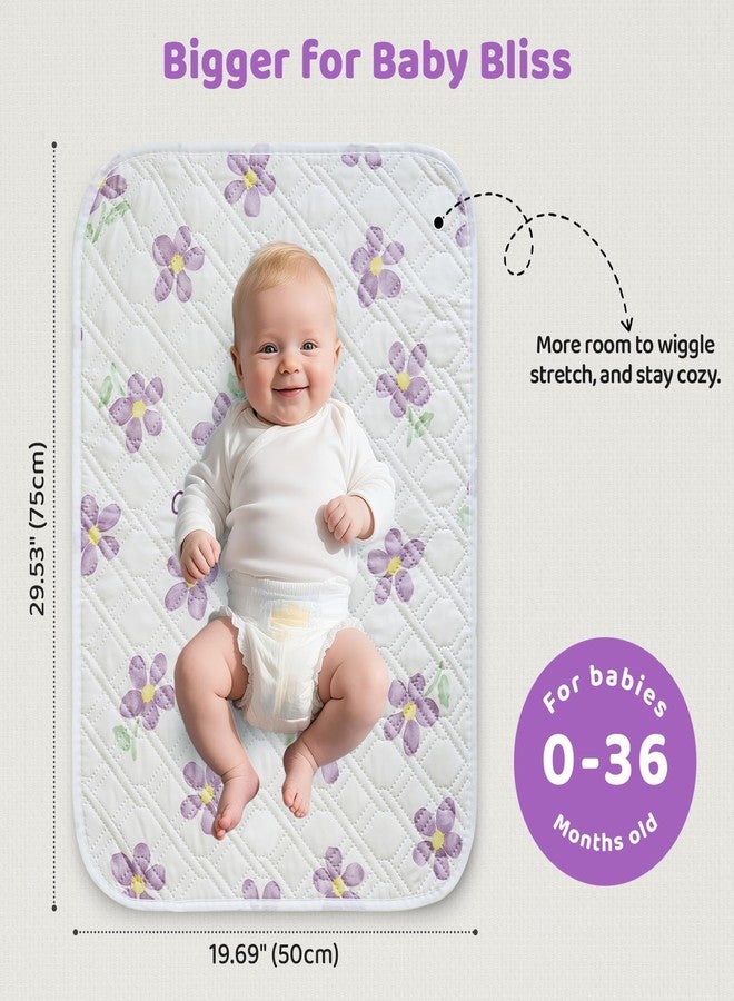 Bnditeu Diaper Changing Pads for Baby, Portable Change Mat, 3Layers Waterproof Change Pad Foldable Absorbent Mats for Women, Reusable Incontinence Underpads for Patient 20''x27.5'' - Image 2