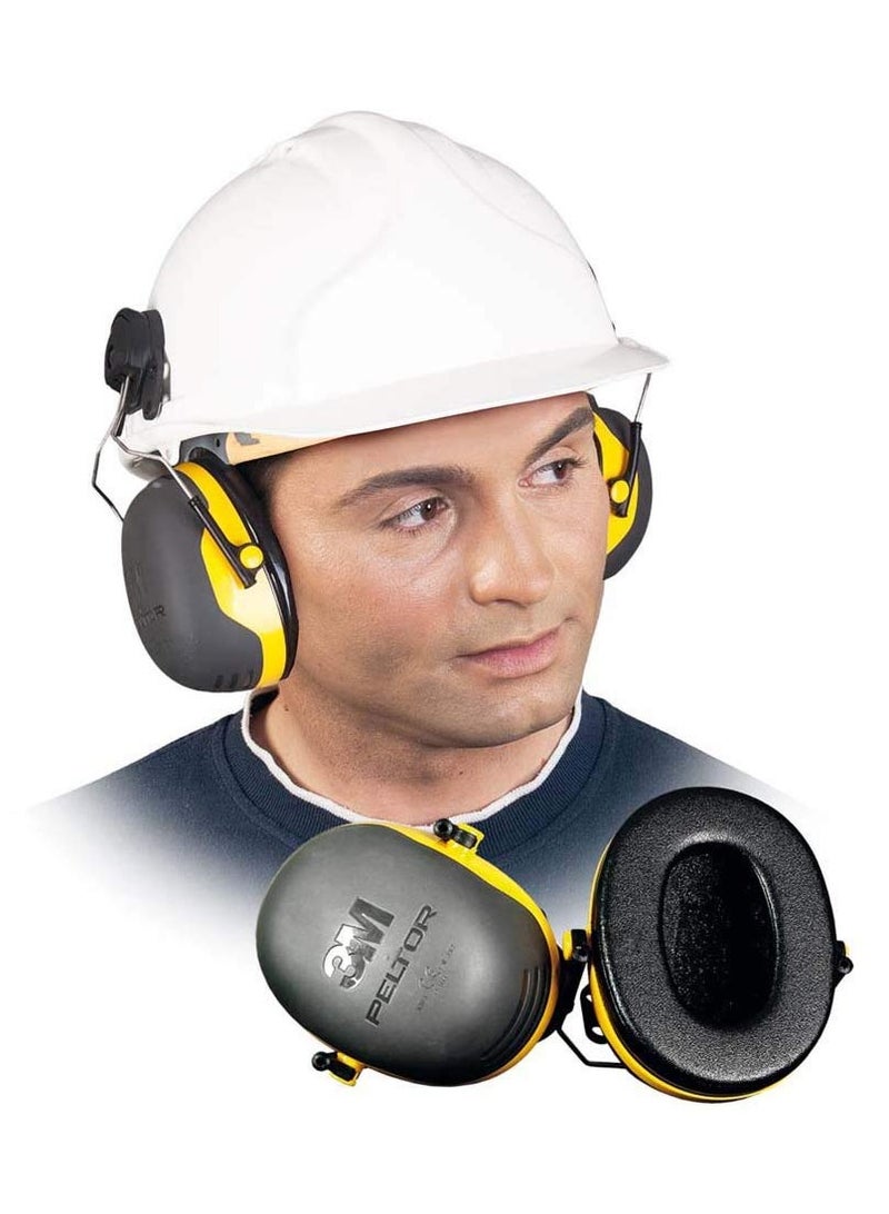 3M 3M PELTOR Ear Muffs, Noise Protection, Hard Hat Attachment, NRR 24 dB, Construction, Manufacturing, Maintenance, Automotive, Woodworking, X2P3E - Image 3