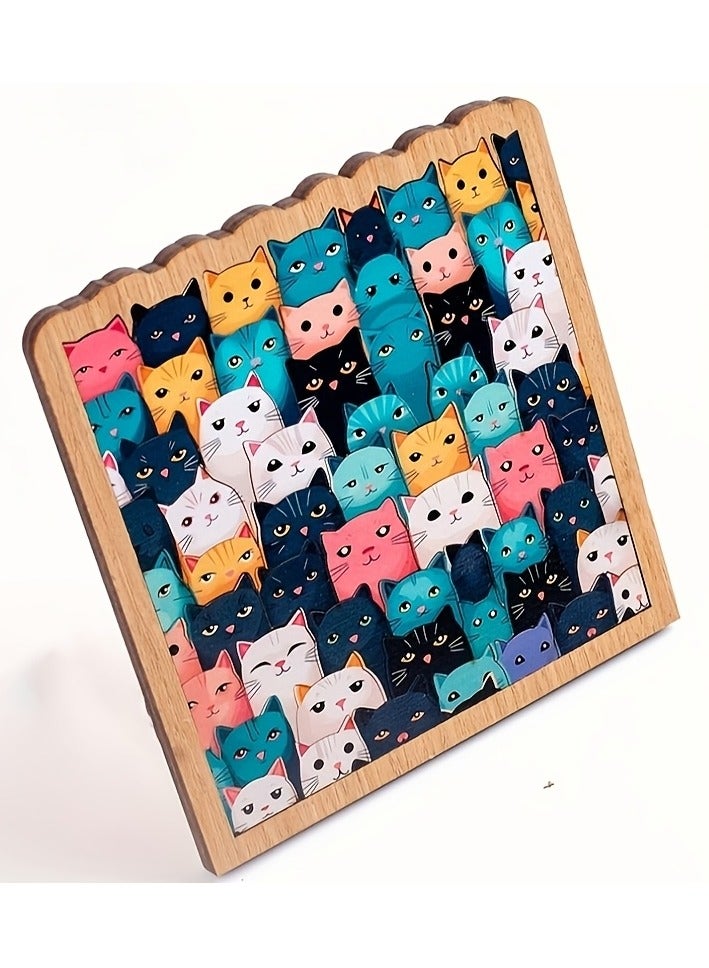 Ultra-Challenging Jigsaw Puzzle - Mixed Colors, Adhesive Board Material, Perfect for Adults & Youngsters  - Image 4