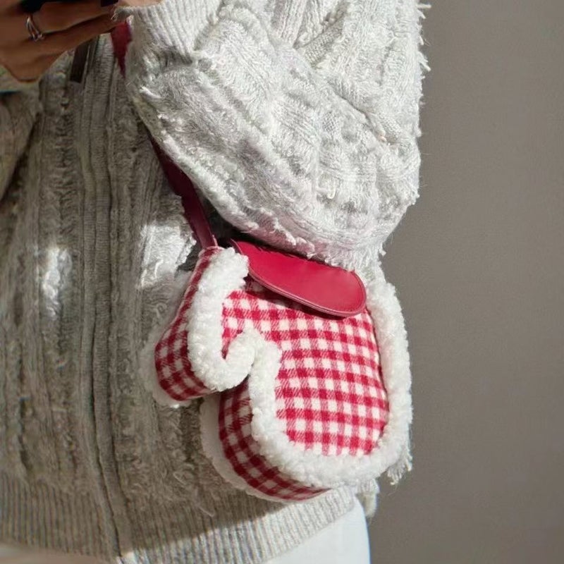 Women's Plaid Crossbody Bag 2024 Winter - Image 1