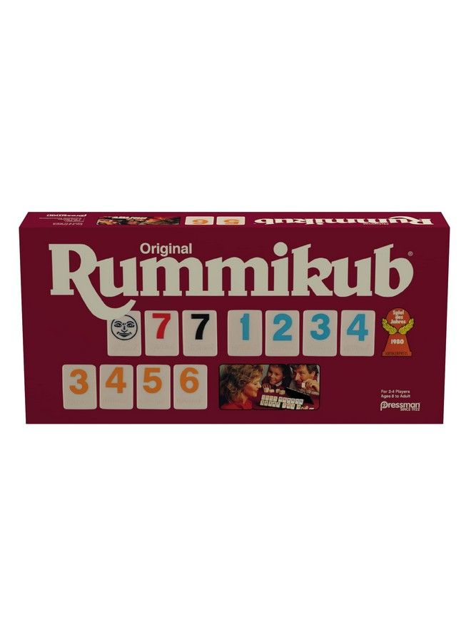 Pressman Original Retro Style Large Numbers Rummikub Includes Tiles With Bright Over Sized Inset Numbers For Easy Viewing Multi Color - Image 2