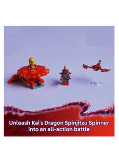 LEGO LEGO Ninjago Kai's Dragon Spinjitzu Spinner With 2 Minifigures And Flying Elements - Ninja Building Toy Set 71823  - Image 4