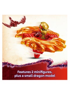 LEGO LEGO Ninjago Kai's Dragon Spinjitzu Spinner With 2 Minifigures And Flying Elements - Ninja Building Toy Set 71823  - Image 3