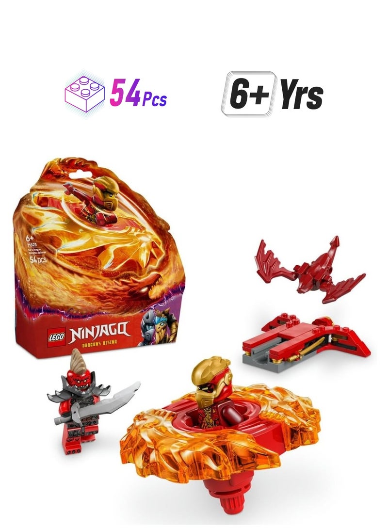 LEGO Ninjago Kai's Dragon Spinjitzu Spinner With 2 Minifigures And Flying Elements - Ninja Building Toy Set 71823 - Image 1