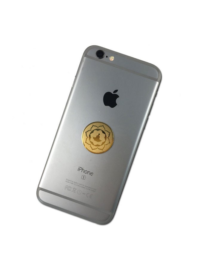 Supply 24k Sit Pattern Radiation Phone Sticker Metal Radiation Gold Sticker EMR-Color:Package 1: Black Cardboard - Image 4